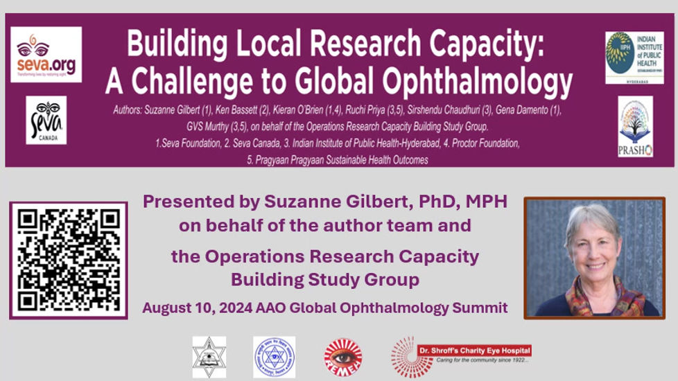 Building Local Research Capacity: A Challenge to Global Ophthalmology